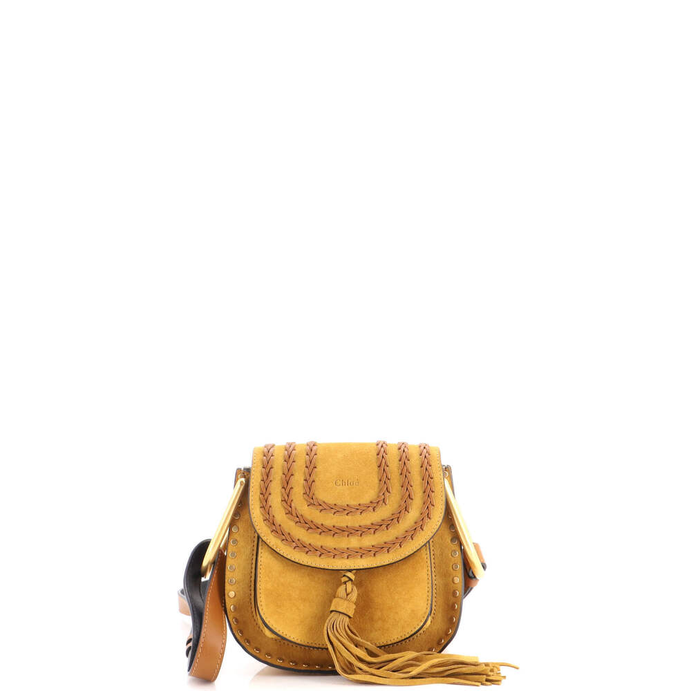 Chloe Mini Hudson Handbag Whipstitch Suede